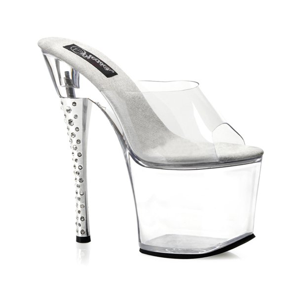 clear high heels stripper