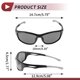 thumbnail image 4 of Gafas de montar para motocicleta Unique Bargains 1 Pc con lente gris oscuro y marco negro, 4 of 6