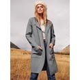 thumbnail image 2 of ANRABESS Cardigan en Tricot à devant Ouvert pour Femmes, Manches Longues, Col à Revers, Décontracté, Uni, Élégant, Veste Chandail, 2 of 7