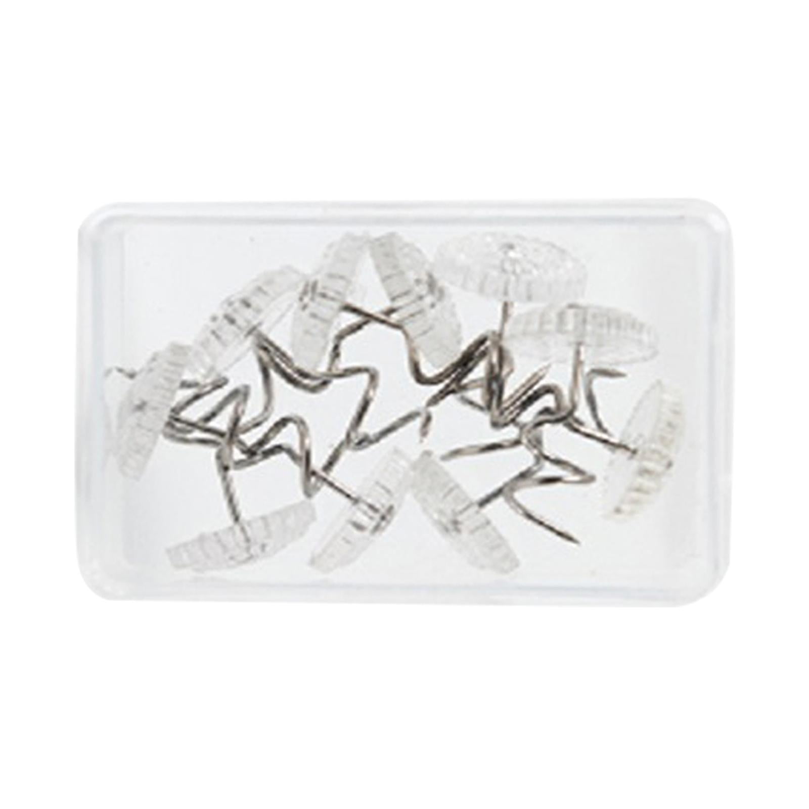 10x Twist Pins Upholstery Clear Heads Slip Cover Fasteners Headliner Pins for Sofa Van Home