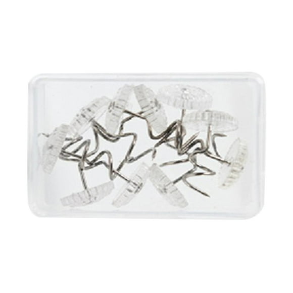 10 Pines Giratorios Con Cabezales Transparentes Con Caja De Almacenamiento Para Fundas De Muebles. Sunnimix Alfileres de falda de cama