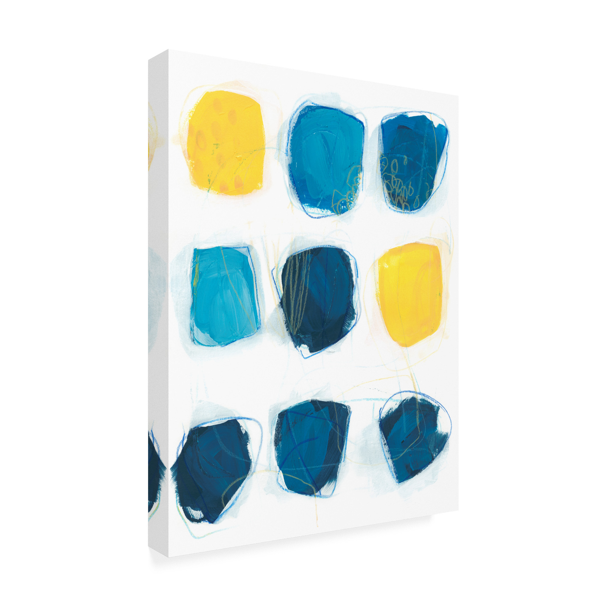 Trademark Fine Art 'Lemon And Indigo I' Canvas Art by June Erica Vess