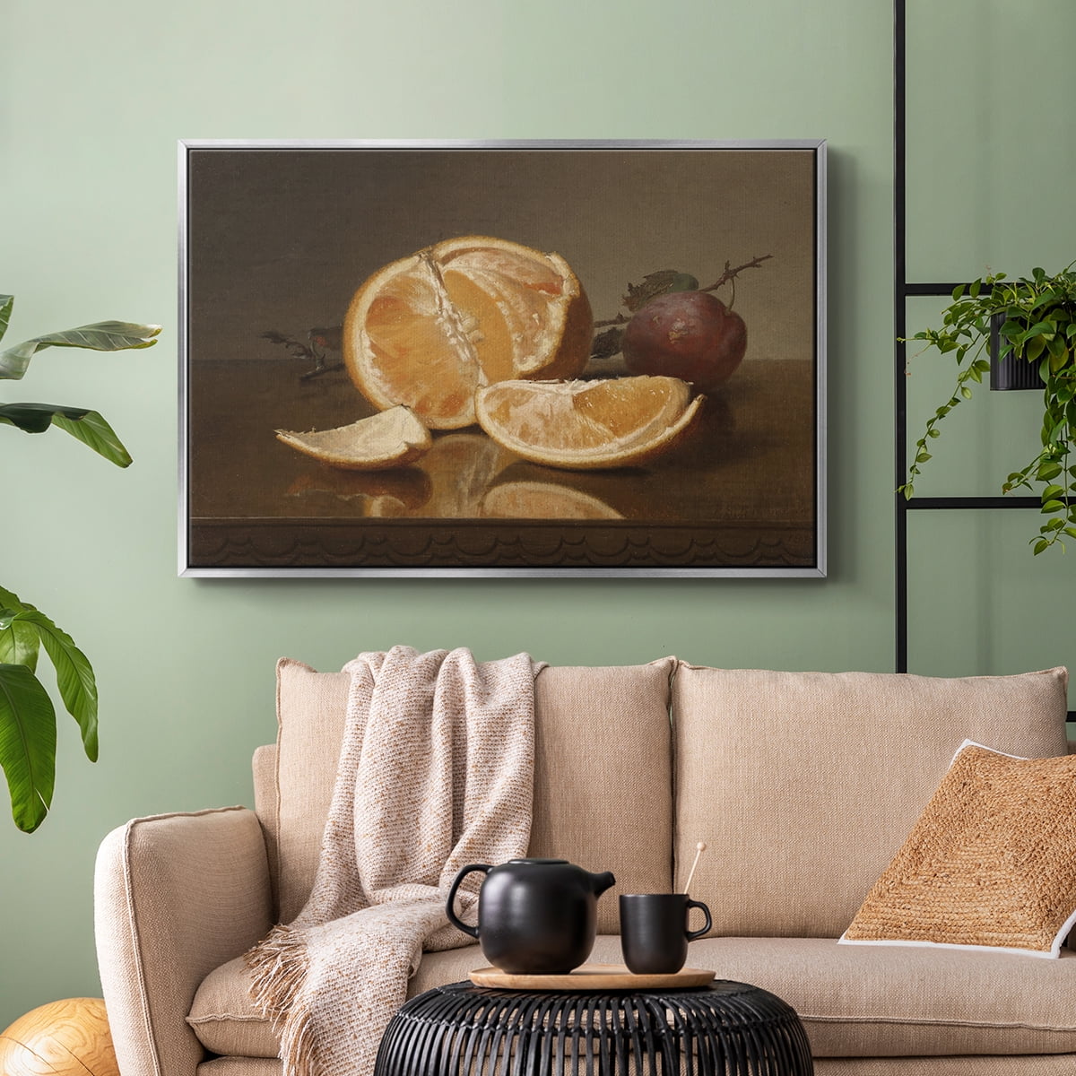 Vintage Botanical Print-LXXVII By Wexford Home Framed in Silver Wood Gallery Wrapped Canvas 27 in. x 41 in.