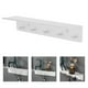 thumbnail image 3 of Organizador de llaves de pared con gancho y estante. Blanco, 3 of 9