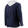 thumbnail image 3 of Men's Navy New England Patriots Big & Tall Logo Hoodie Long Sleeve T-Shirt, 3 of 3