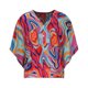 thumbnail image 3 of Fiudx Camisas para Mujer Blusa Informal de Manga Corta con Cuello En V y Botones Estampados para Mujer a La Moda, 3 of 5