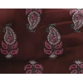 thumbnail image 4 of oneOone Georgette Viscose Fabric Leaves & Paisley Block Printed Craft Fabric BTY 42 Inch Wide, 4 of 4