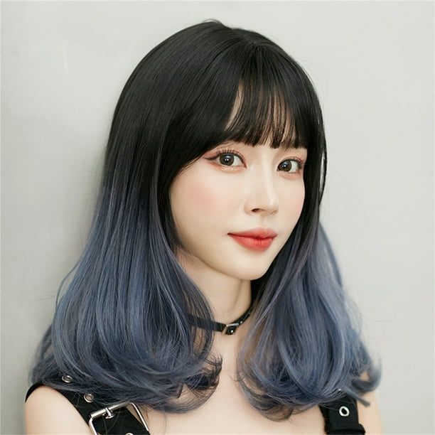 Lace Front Wigs Human Hair Ladies Wig Cosplay Wig Highlighting