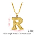 thumbnail image 4 of Xihbxyly Collar con Colgante de Cadena con 26 Letras y Nombre En Inglés para Mujer, 4 of 5