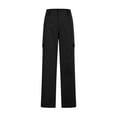 thumbnail image 5 of Sevevn Women's Work Pants Mid Rise Relaxed Straight Leg Cargo Casual Trousers With Multi Pockets Black M Up to 30% Off, 5 of 8