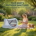 thumbnail image 5 of SweHouse Baby Beach Tent,Portable Shade Pool UV Protection Sun Shelter for Infant,Baby Travel Tent with Net,Indoor Baby Play Tent,UPF 50+ UV Protection Sun Shelters for Infants (Silver), 5 of 8