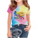 thumbnail image 1 of Blusas y camisas de manga corta con cuello redondo Camiseta estampada de manga corta para niños Cuello redondo Media manga Casual Versátil Top de poliéster para niñas, 1 of 6