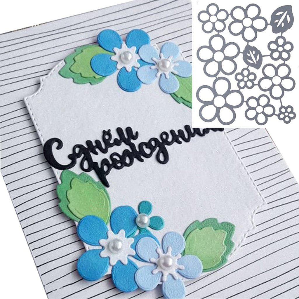 Flower Metal Cutting Dies Stencil Scrapbooking DIY Album Stamp Paper 