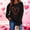 Wine, variant on Itsame Long Sleeve Heart T-Shirts Women's Valentine's Sweatshirt Loose Crew Neck Tops Gray Size M