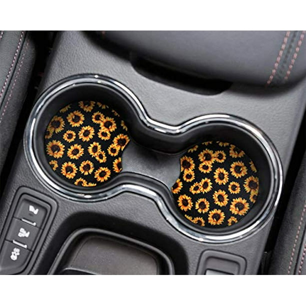 YR 2.75 Inches Car Coasters for Drinks Absorbent, Cute Car Coasters for Women, Removable Cup Holder Coaster for Your Car, Auto Accessories for Women & Girls, Set of 2 -Sunflower - Walmart.com YR 2.75 Inches Car Coasters for Drinks Absorbent, Cute Car Coasters for Women, Removable Cup Holder Coaster for Your Car, Auto Accessories for Women & Girls, Set of 2 -Sunflower - Walmart.com