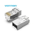 thumbnail image 3 of Vention IDCR0-100 Connecteur Réseau Cat.6 Fiche Modulaire RJ45 Contacts Plaqués Or Matériau PC Cat.6 FTP 100 Pcs, 3 of 6