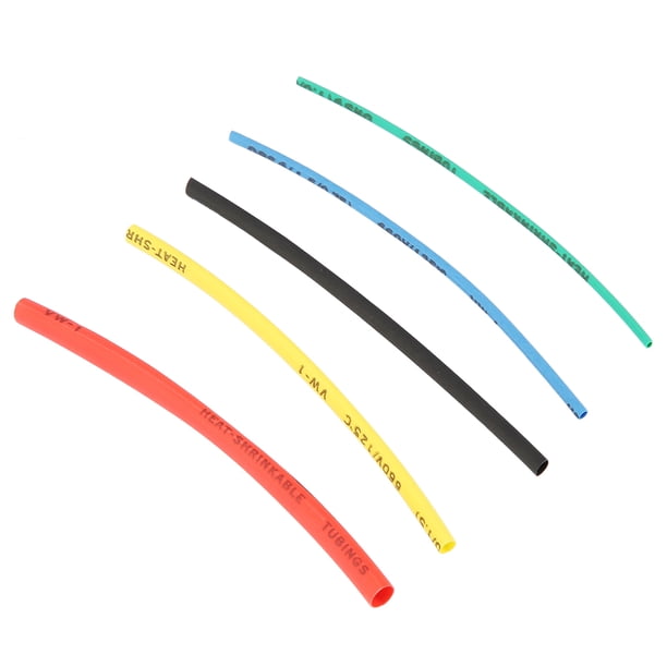 JUEGO DE EBBOS Termorretrálros, Kit de Fundas aisladas Ignífugas, Cable de Alambre, 100 piezas, 5 tamamos y 5 colores