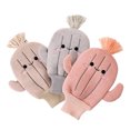 thumbnail image 1 of 3Pcs Baby Bath Mitts Washcloths Scrubber Cartoon Cactus Towels (Assorted Color), 1 of 9