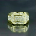 thumbnail image 3 of Forever Jewels 2 Ct Round Cut Moissanite Men Wedding Band Ring 14K Yellow Gold Plated, 3 of 5