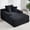 Black, variant on Leumius 67'' Chaise Lounge Chair Indoor,Corduroy Upholstered Boneless Sofa Bed,Deep Seat Sleeper Couch Reading Chairs with 3 Pillows,Cloud Sofas Couches for Living Room,No Assembly Required,Green