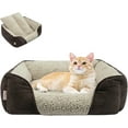 thumbnail image 1 of Washable Dog Bed with Removable Cushion for Medium Small Dogs Easy to Wash Pet Sofa Bed with Side Rectangle Bolster Cat Bed Calming Cuddle Puppy Bed Slip Bottom CM, 1 of 6
