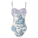 thumbnail image 5 of WILLBEST Trajes de Baño Para Mujer, 2 Piezas, Estilo Europeo, Ajustados y Ajustados, Retro, Para Playa, Protector Solar, Falda Larga, Conjunto de Dos Trajes de Baño de Aguas Termales Para Mujer, 5 of 8
