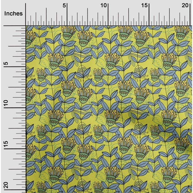 oneOone Polyester Lycra Lime Green Fabric Abstracts Sewing Craft Projects Fabric Prints By Yard 56 Inch Wide
