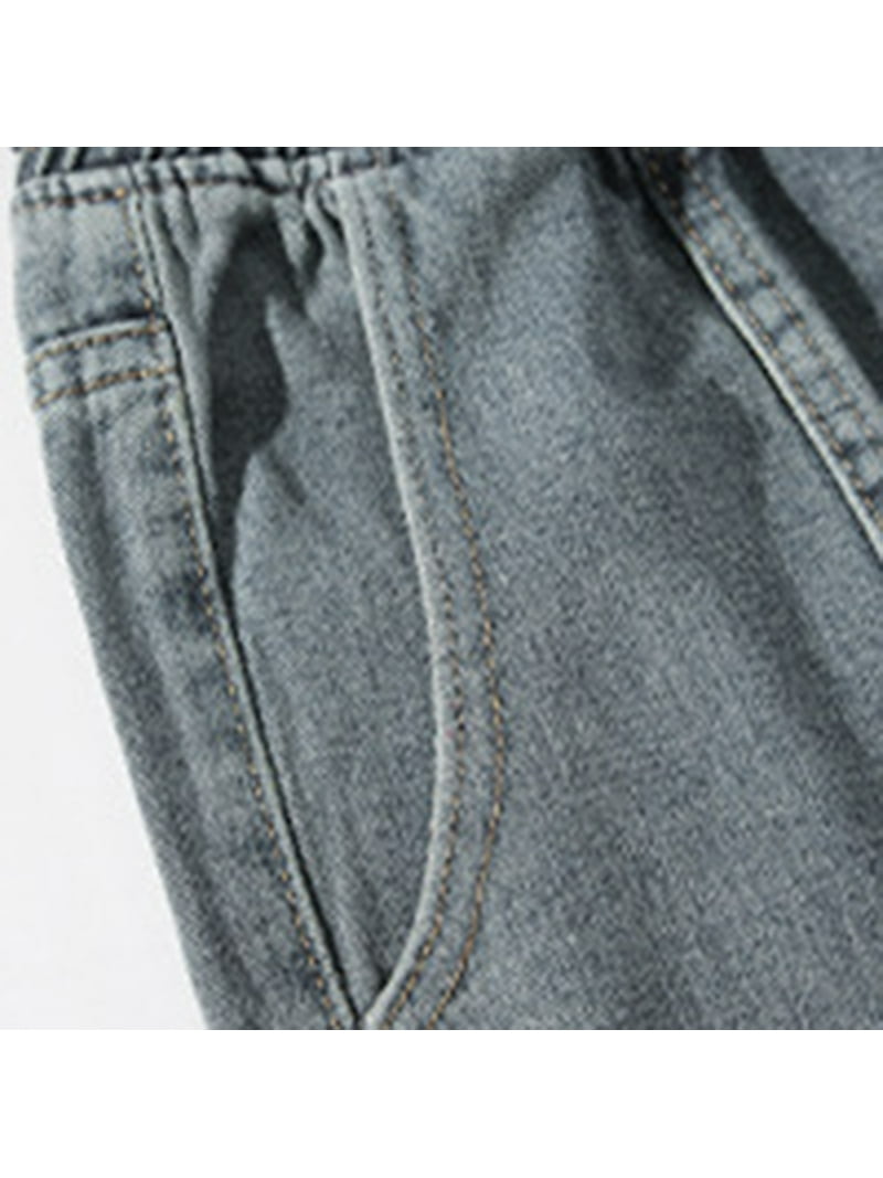 B91xZ Pants for Men Mens Vintage High Street Washed Old Jeans