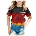 thumbnail image 5 of T-Shirts d'Été pour Garçons et Filles, Patchwork de Couleurs, Manches Courtes, Mode Décontractée, Printemps, 12-13 Ans, 5 of 5