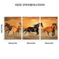 thumbnail image 3 of Large Size Canvas Prints Horse Herd Rungallop Dramatic Sky Panorama Wall Art Gallery Wrapped Ready to Hang, 3 of 6