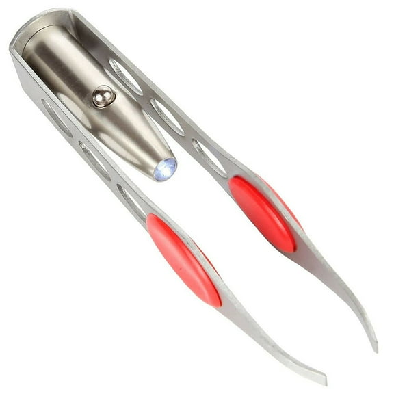 Stainless Steel Precision Tweezers w/ Advanced Illuminating LED Light Technology