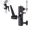 thumbnail image 3 of Flash Bracket H-Type Swivel Umbrella Holder Adapter Adjustable 1/4" 3/8" for Flash Light Stand Mount Umbrella Softbox, 3 of 9