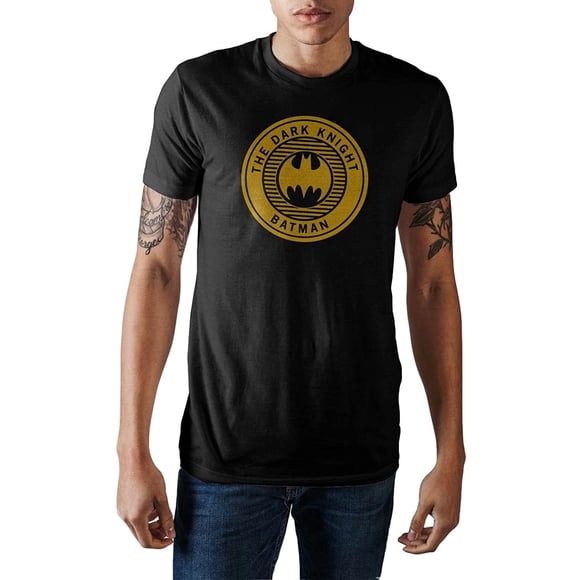 The Dark Knight Batman Seal Black Tee Shirt T-Shirt
