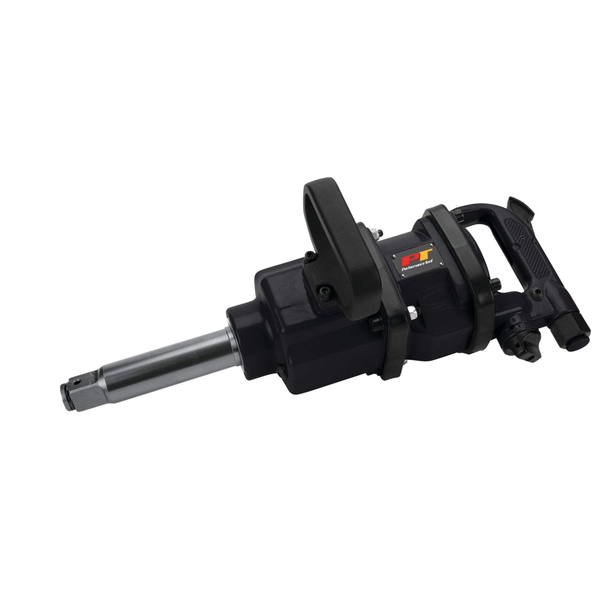 Performance Tool M634 1-Inch Heavy Duty 1-Inch Air Impact Wrench Gun Long Shank Commercial Truck Mechanics w/Case & 6-Inch Anvil