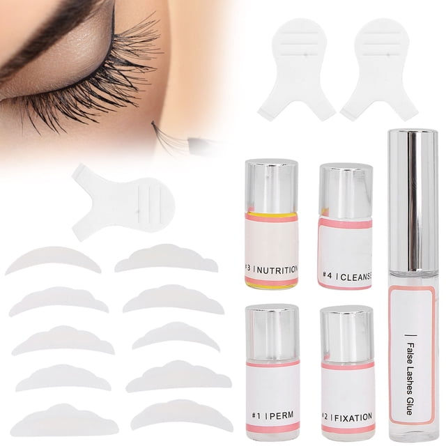 Cils pour cils Permaning Fixing Agent Nourishing Liquid Glue Eyelash Perming Kit Curling Tool