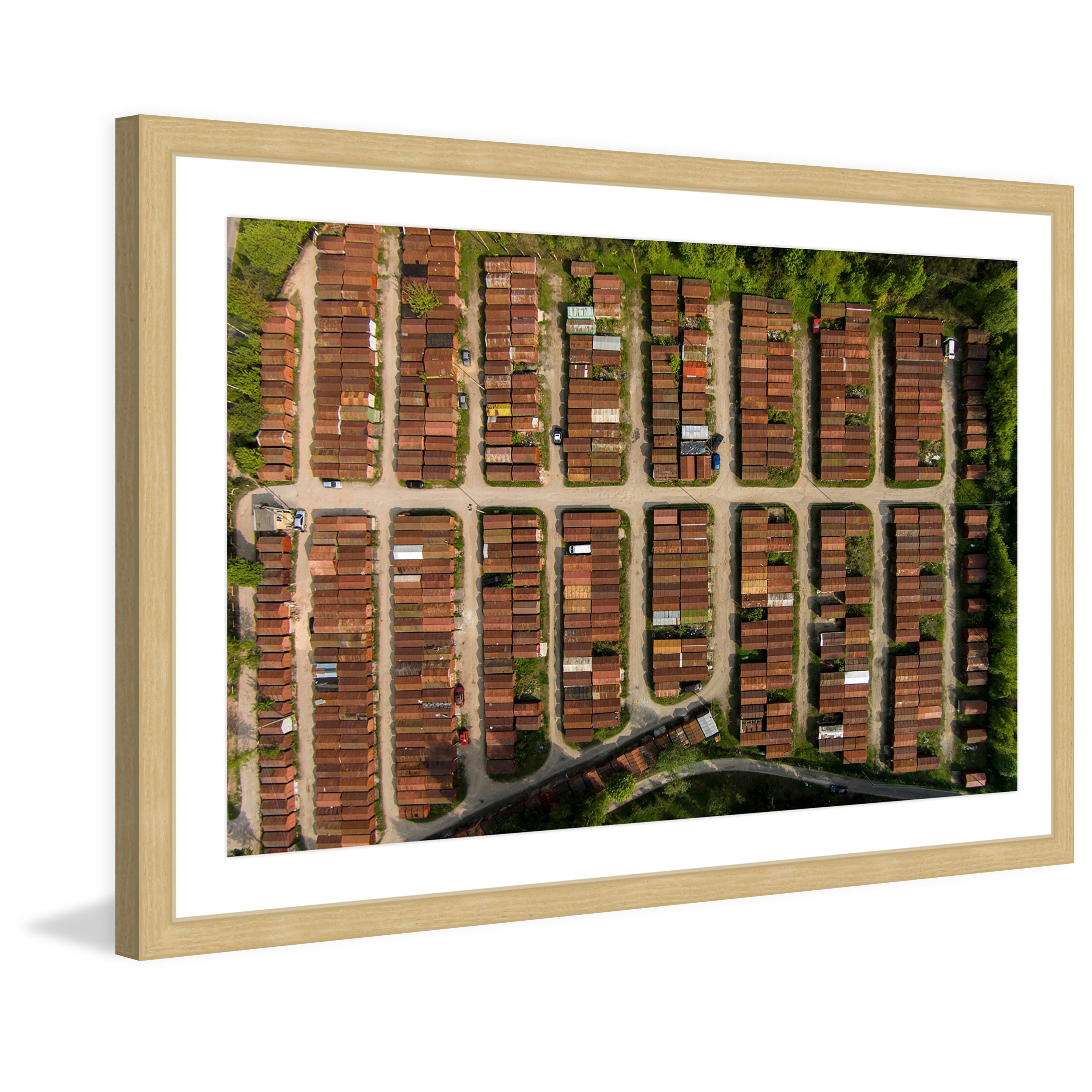Marmont Hill "Boxcar Rows" by Karolis Janulis Framed Painting Print