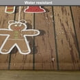 thumbnail image 6 of Ambesonne Christmas Place Mats Set of 4, Wooden Pattern, Standard Size, Brown Red, 6 of 6