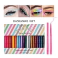 thumbnail image 1 of Fiudx Lo Más Hermoso En Ojos, El Majuscule En Punta Giratoria, El Doble Pincel En Cejas, El Mate Duradero, El Ideal Profesional, El Ideal Principiantes, El Mango de Madera Resistente, 20 Piezas Inclu, 1 of 7