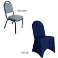 thumbnail image 5 of Your Chair Covers - Polyester Folding Chair Cover Navy Blue for Wedding, Party, Birthday, Patio, etc., 5 of 5