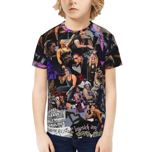 Boys Girls Teens T Shirt Graphic Print Casual Short Sleeve Funny Top Tees Shirt for Youth Kids