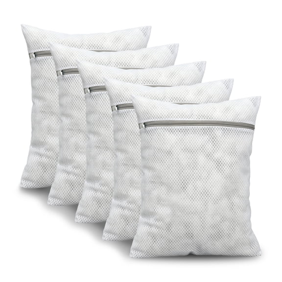 Peduu Durable Honeycomb Mesh Laundry Bags for Delicates Mesh Sweater Laundry Bag 12 x 16 inches 5Pcs