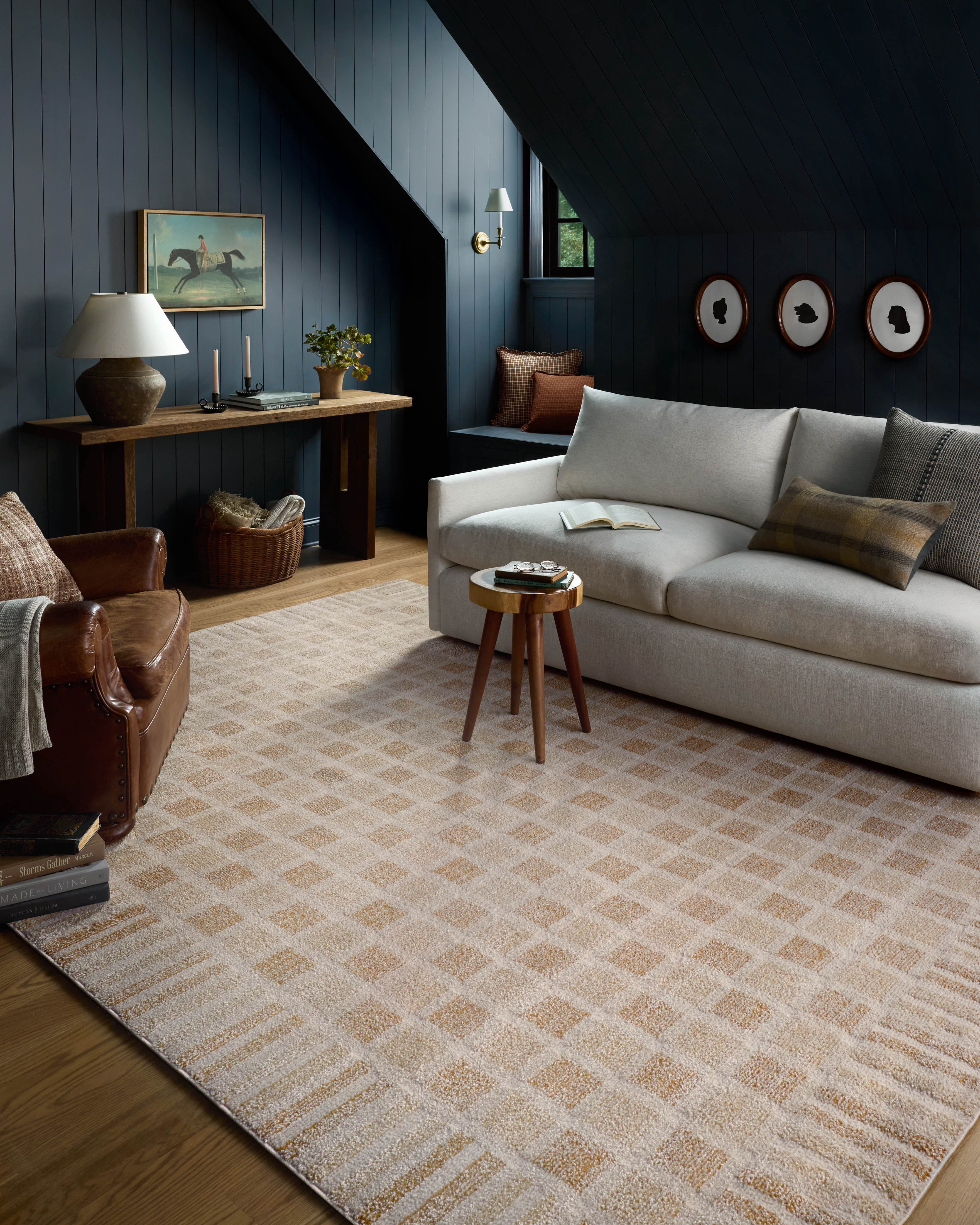 Chris Loves Julia x Loloi Calvin Bone / Natural 7'-10" x 10' Area Rug