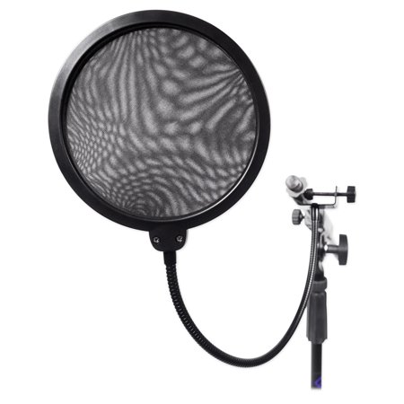 Rockville Podcast Podcasting Adjustable Dynamic Microphone Mic Stand+Pop Filter