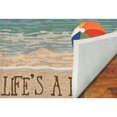 thumbnail image 3 of Liora Manne Frontporch Life's A Beach Indoor Outdoor Area Rug Sand, 3 of 6