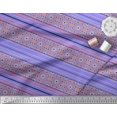 thumbnail image 3 of Soimoi Poly Georgette Fabric Stripe & Mandala Kaleidoscope Decor Fabric Printed Yard 42 Inch Wide, 3 of 3