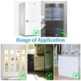 thumbnail image 3 of Cerradura para refrigerador de 4 piezas con 8 llaves, cerradura para congelador, cerradura para gabinete de seguridad para niños con adhesivo para electrodomésticos de cocina, muebles que se pueden abrir, armario deslizante, cajón y asiento de inodoro (blanco, negro) Vhermosa WMZL-2047-3, 3 of 7