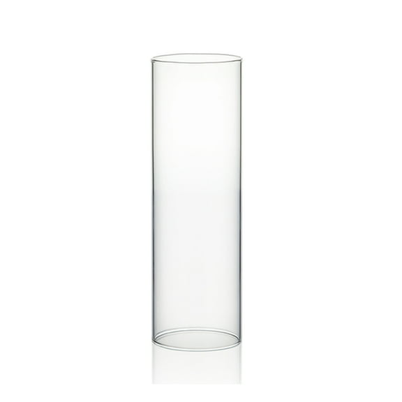 WGV Clear Hurricane Candle Shade Chimney Tube - 2.6" Wide x 8" Height, Good quality, Heavy Weighted Base - 1 Pc
