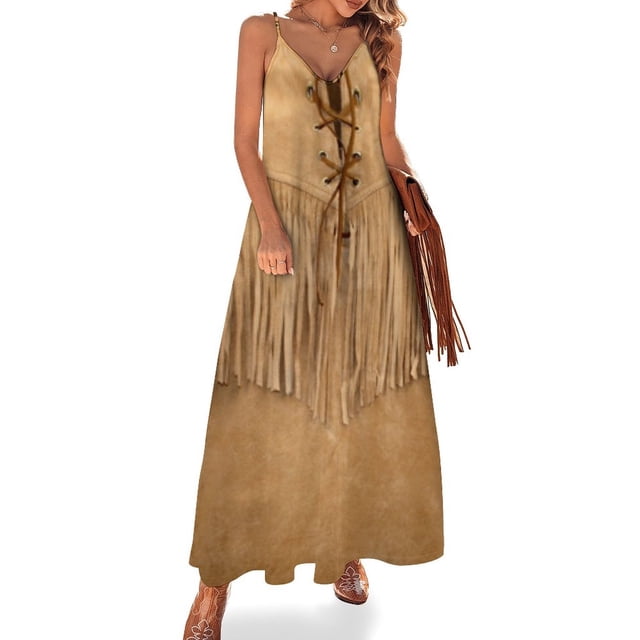 Nueva camisa vaquera de piel de ante sin mangas vestido de fiesta vestido elegante y chic para mujer