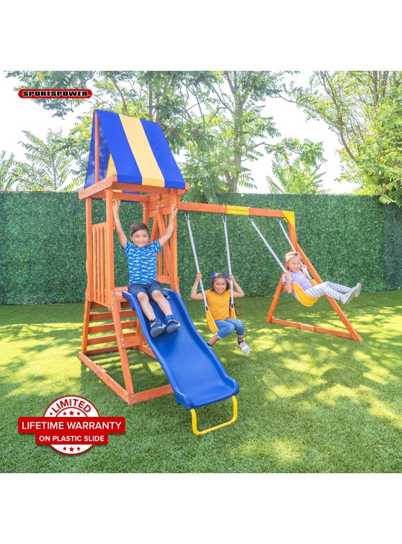 Wooden Swing Sets in Swing Sets