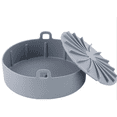 thumbnail image 1 of Pot en Silicone pour Friteuse à Air Chaud, Accessoire pour Friteuse à Air, Panier en Silicone pour Friteuse à Air, Panier en Silicone Réutilisable, pour Friteuse à Air, Micro-Ondes, Moule à Gâteau, 1 of 5